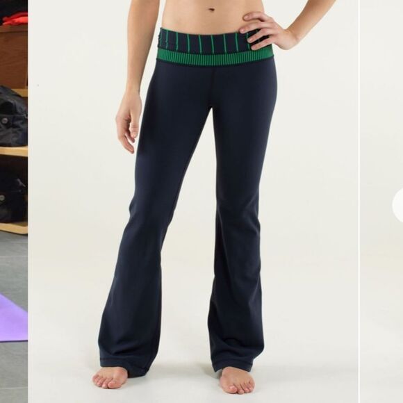 Lululemon Groove Pant Reversible Regular Inkwell / Slalom Stripe Inkwell - Picture 8 of 10
